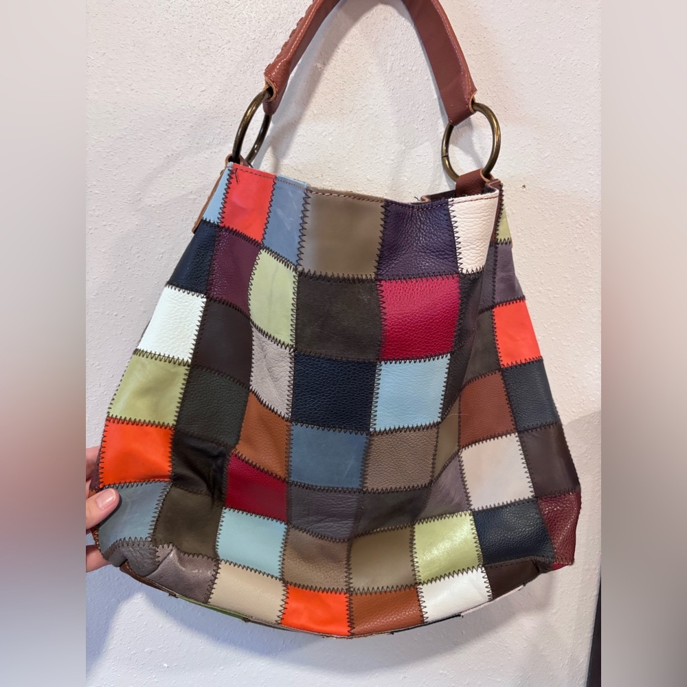 Patchwork Multicolor Tote Bag - image 6